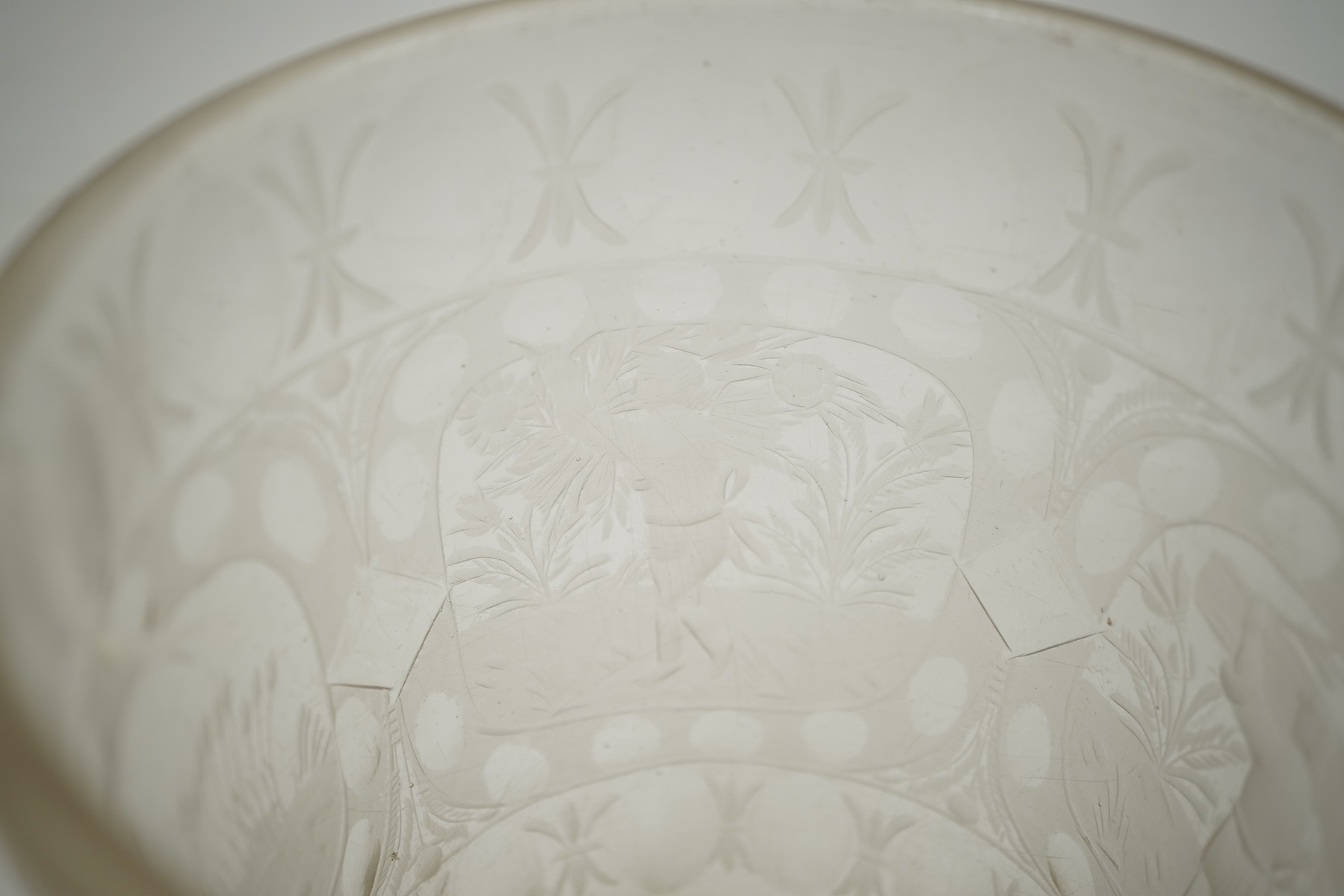 A massive Bohemian 'Four Seasons' beaker, c.1700